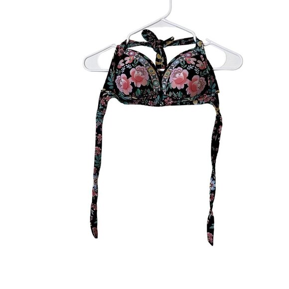 unknown Other - Swimsuit bra top floral beach wear bikini top strap ties